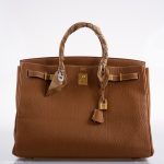 Hermes Birkin 40 Gold Fjord Leather Gold Hardware - Square L - Image 3
