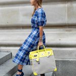 Hermes Birkin 40 HAC Lime & Ficelle Evercolor Toile De Camp Palladium Hardware - Image 9