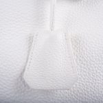 Hermes Birkin 40 HAC White Togo Palladium Hardware - Image 6