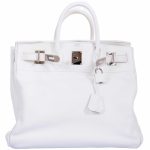Hermes Birkin 40 HAC White Togo Palladium Hardware - Image 16