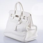 Hermes Birkin 40 HAC White Togo Palladium Hardware - Image 4