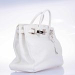 Hermes Birkin 40 HAC White Togo Palladium Hardware - Image 3