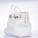 Hermes Birkin 40 HAC White Togo Palladium Hardware - Image 8