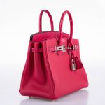 Hermes Birkin Touch 25 Framboise Togo & Matte Alligator Palladium Hardware - 2021, Z - Image 4