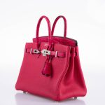 Hermes Birkin Touch 25 Framboise Togo & Matte Alligator Palladium Hardware - 2021, Z - Image 5