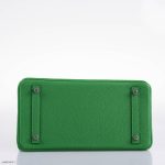Hermes Birkin Touch 30 Bambou (Bamboo) Togo & Cactus Niloticus Crocodile Palladium Hardware - 2020, Y - Image 9
