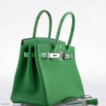 Hermes Birkin Touch 30 Bambou (Bamboo) Togo & Cactus Niloticus Crocodile Palladium Hardware - 2020, Y - Image 7
