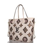 Louis Vuitton Cream Wild At Heart Giant Monogram Neverfull MM - Image 6