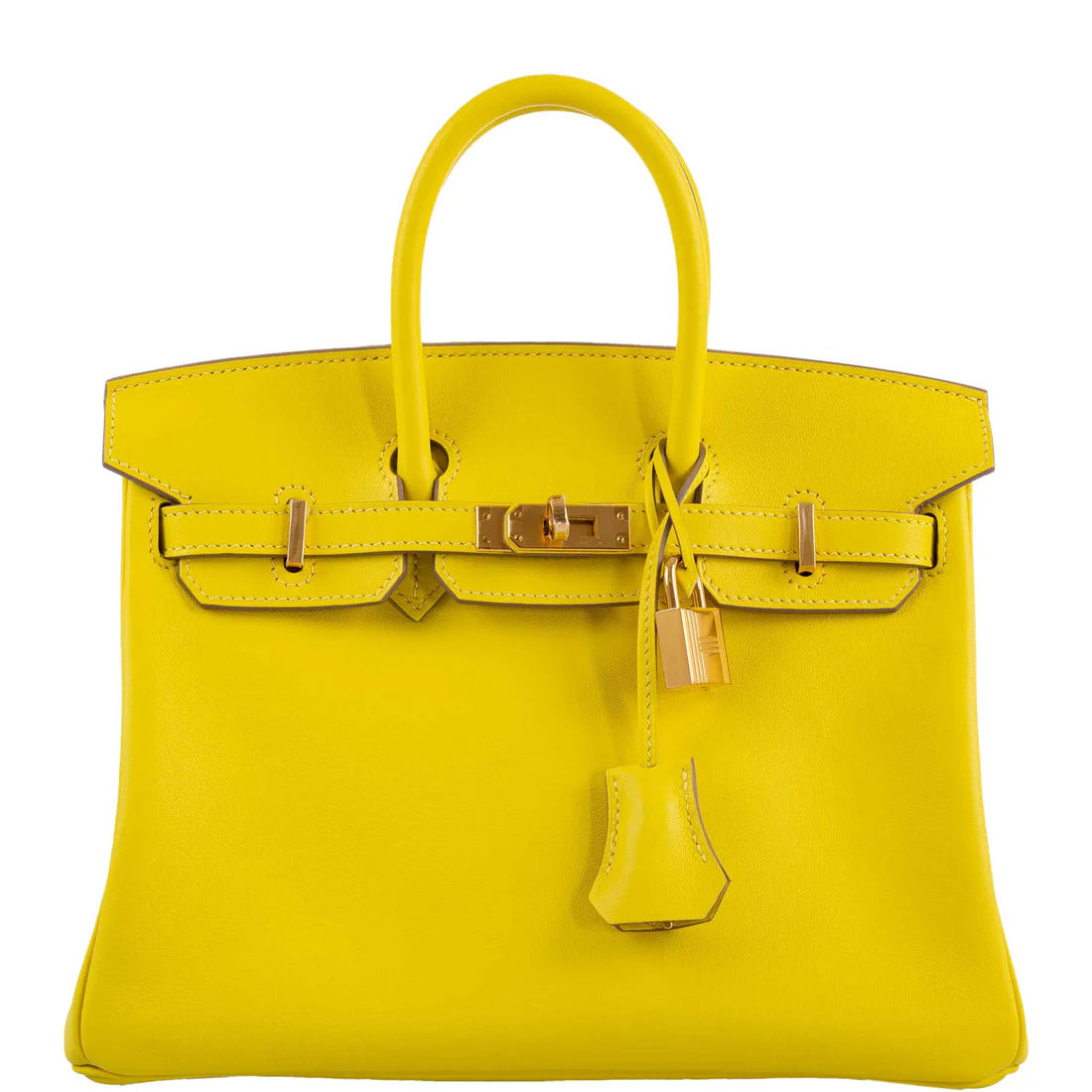h3382644463677444 Hermes Birkin 25 Lime Swift Leather Gold Hardware - 2019, D - Image 1