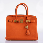 Hermes Birkin 30 Feu Togo Gold Hardware - 2020, Y - Image 5