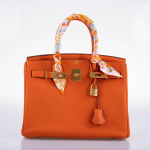 Hermes Birkin 30 Feu Togo Gold Hardware - 2020, Y - Image 6