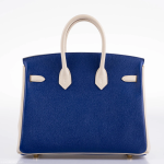 Hermes Birkin 25 HSS Bi-Color Blue Electrique & Craie Epsom Brushed Gold Hardware - 2016, X - Image 3