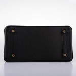 Hermes Birkin 30 Black Navillo Taurillon Leather Gold Hardware - 2020, Y - Image 4