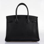 Hermes Birkin 30 Black Navillo Taurillon Leather Gold Hardware - 2020, Y - Image 5