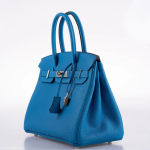 Hermes Birkin 30 Blue Zanzibar Togo with Palladium Hardware - 2020, Y - Image 6