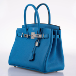 Hermes Birkin 30 Blue Zanzibar Togo with Palladium Hardware - 2020, Y - Image 7